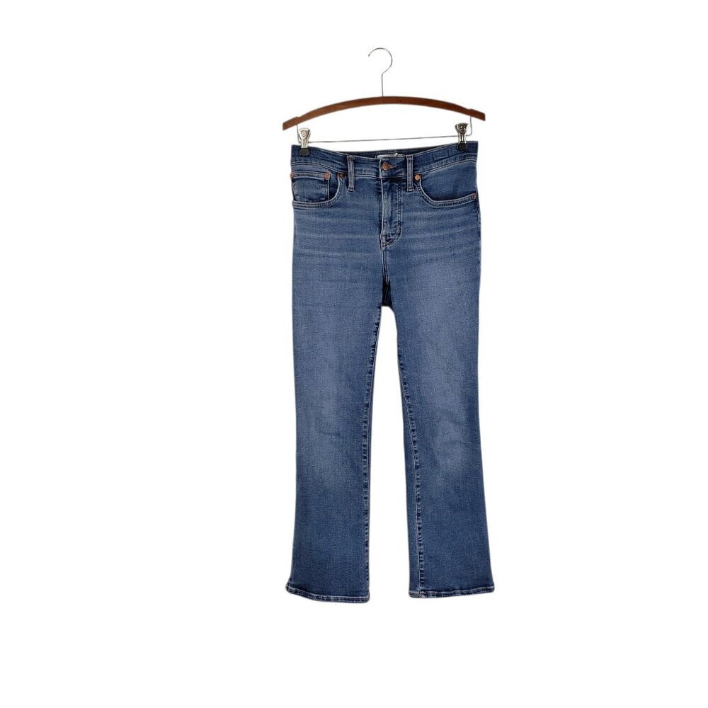 Madewell Mid Rise Kick Out Jeans Blue Denim NR489 Classic Womens Size 27